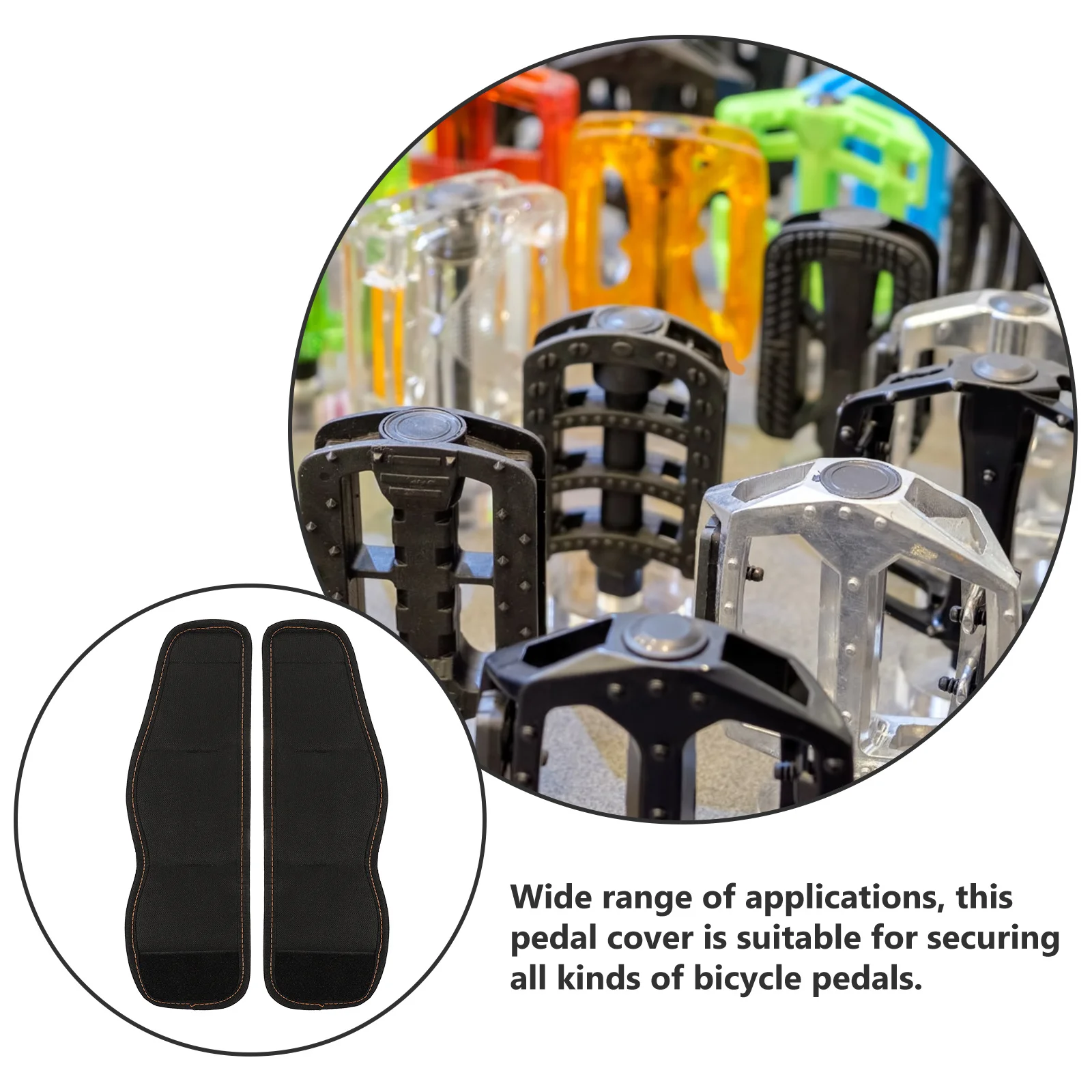 

1 Pair Bike Pedal Straps Nylon Adjustable Footrest Straps For Cycling Mountain Bike Fixed Gear Exercise Pedal Covers Biking