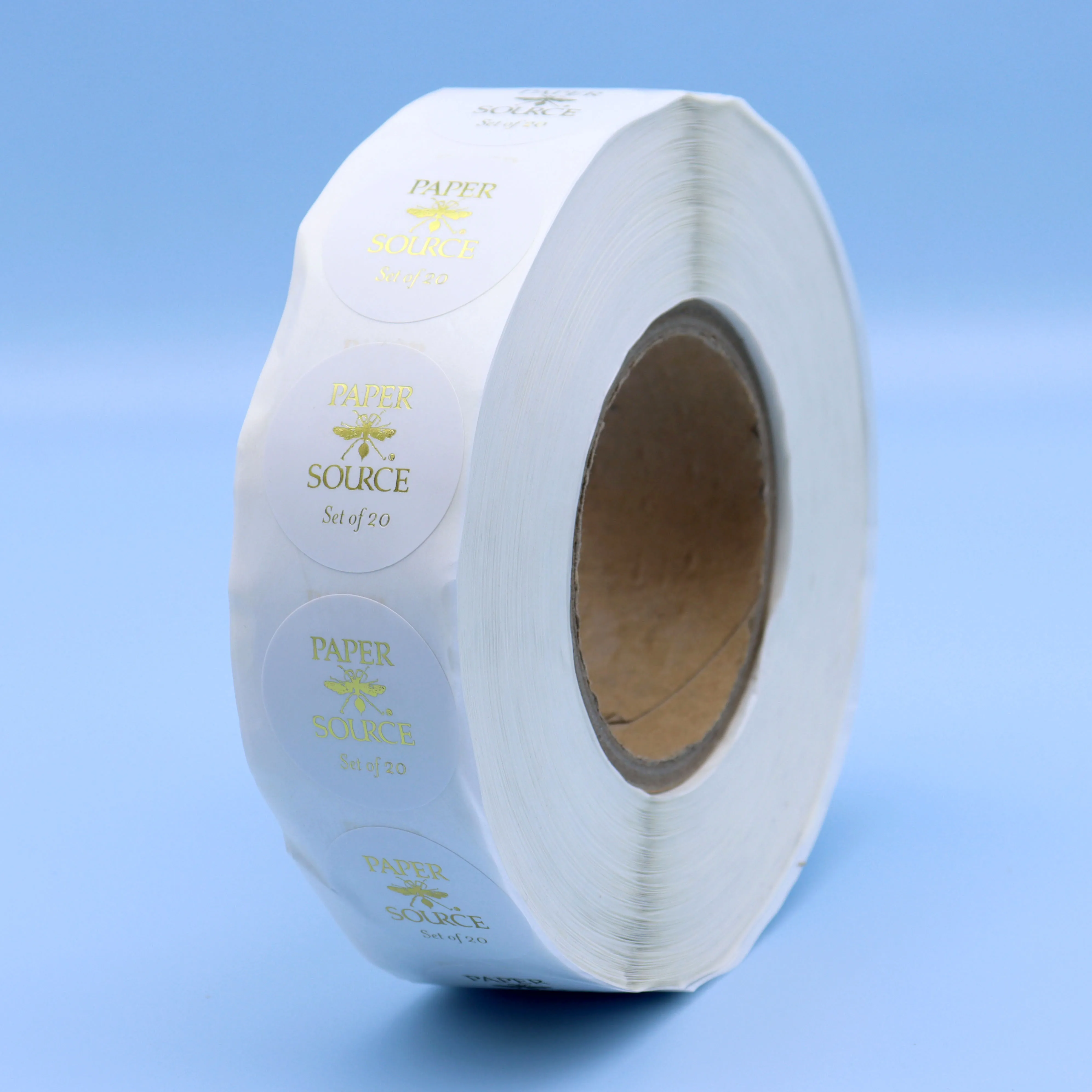 2.5/4.5/6/8cm Custom Stickers Bronzing Gold Labels for Gift Boxes Seal  Variety Adhesive by Customized Round Tape