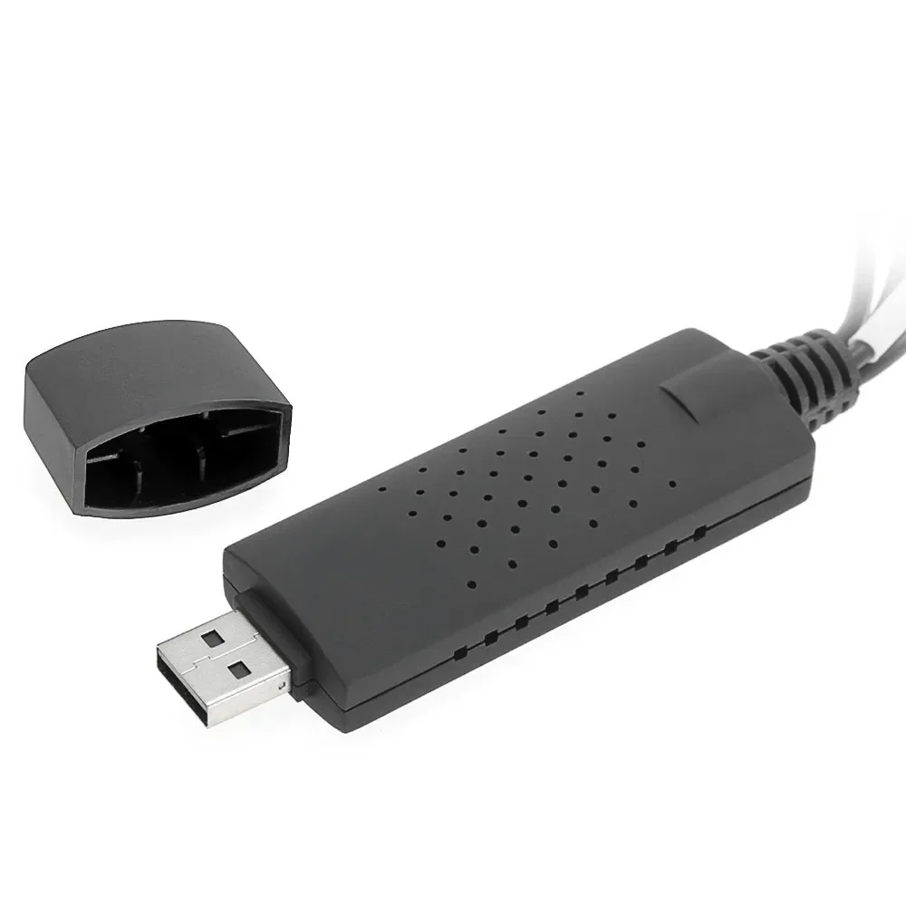 محول USB 2.0 فيديو DVR مع بطاقة التقاط الصوت والفيديو TV DVD VHS Captura De V Deo Card AV للكمبيوتر 2.0 EasyCAP