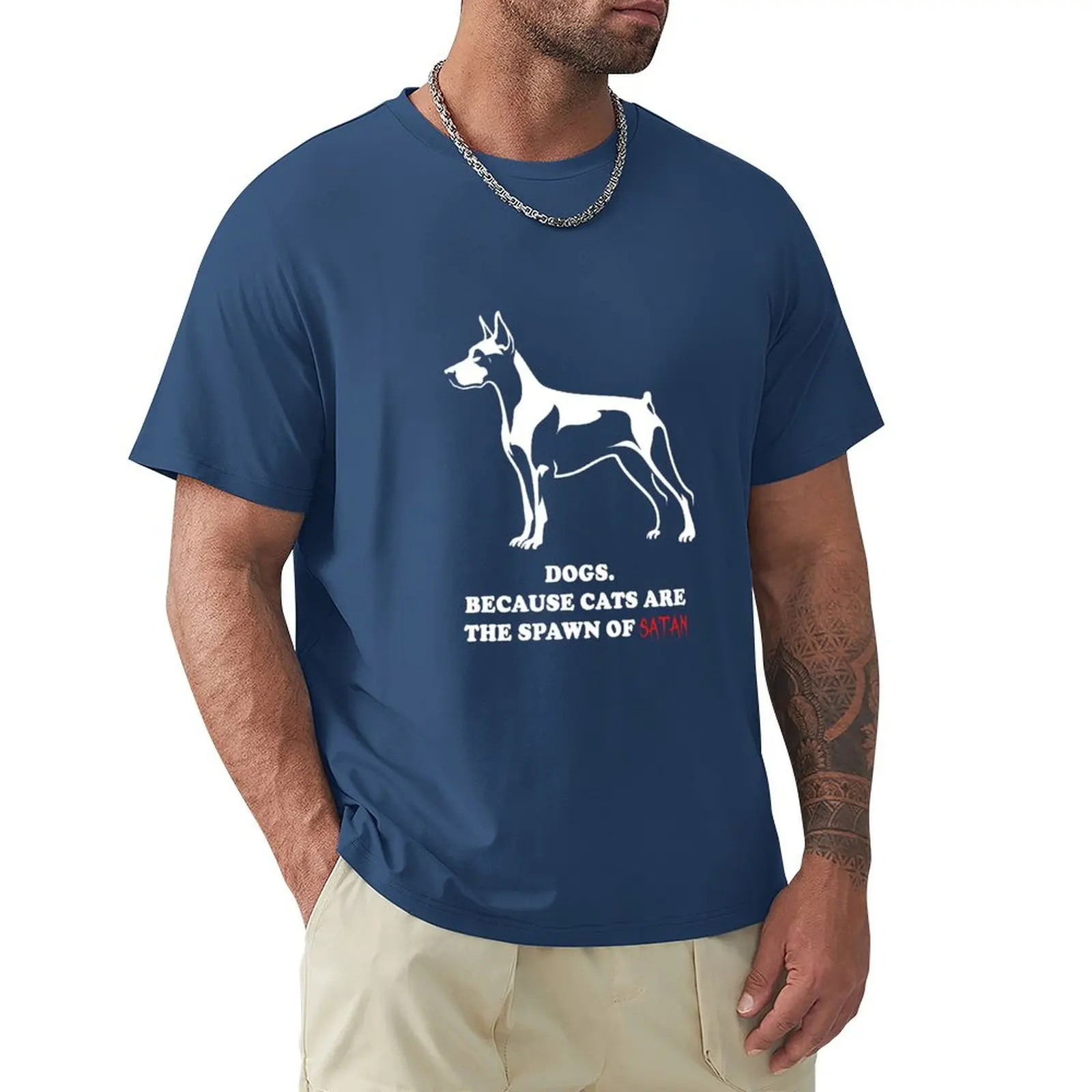 Funny Dobermann - Dogs Because T-Shirt sweat heavyweights aesthetic clothes kawaii clothes plain t shirts men