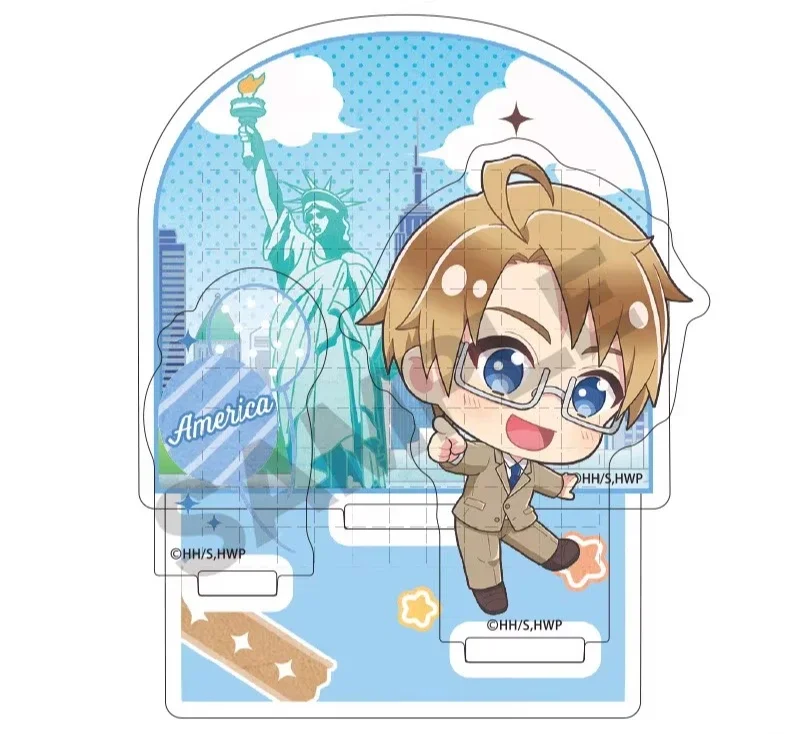 Game APH America Japan France England Germany Italy Russia Acrylic Stand Doll Anime Figure Model Plate Cosplay Toy Gift
