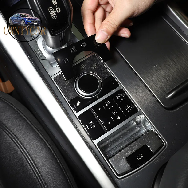 

For Land Rover Range Rover Sport 2014-2022 Aluminum Alloy Car Terrain Mode Button Sticker Decorative Accessories