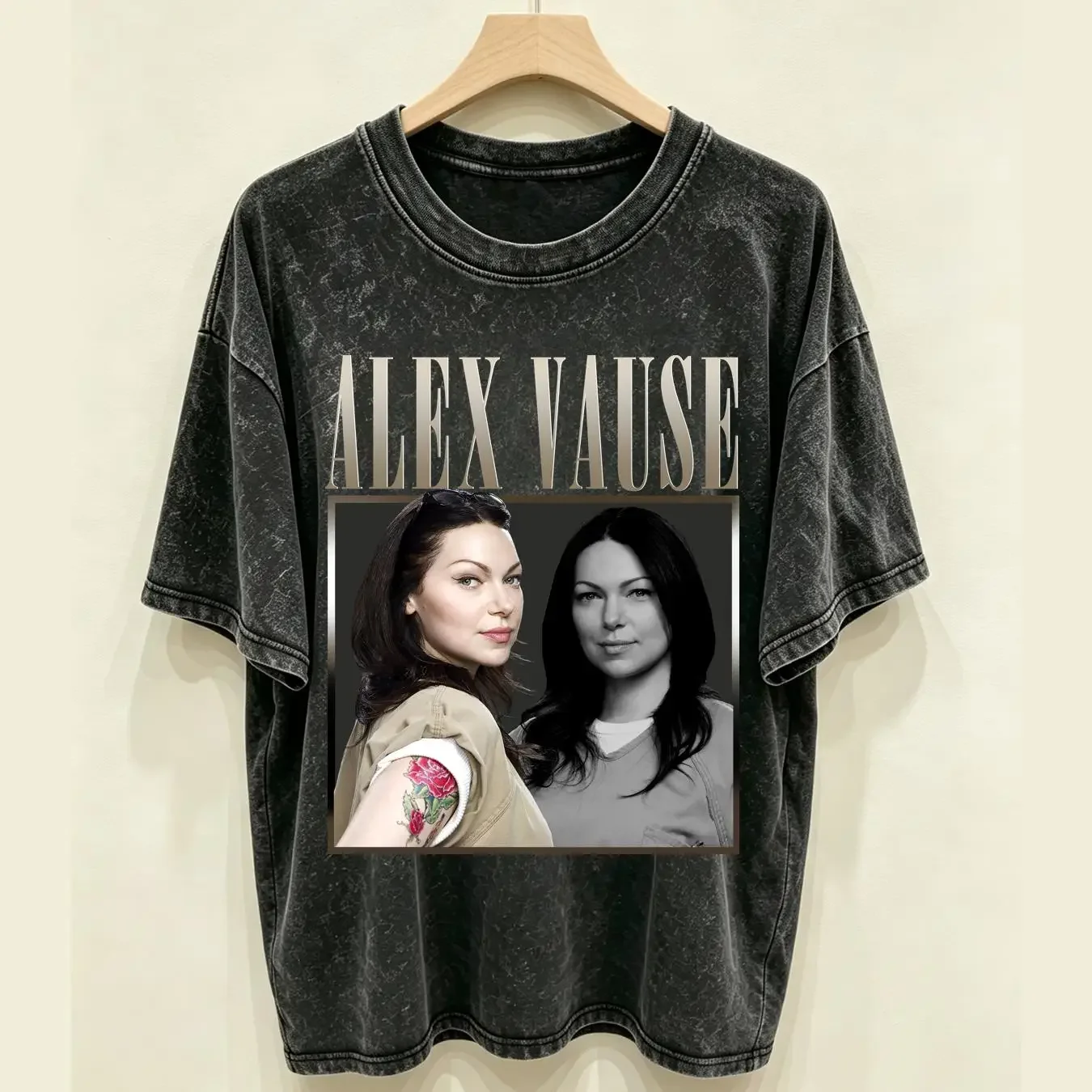 washed T Shirt Alex Vause Vintage SweaT 90s s Laura Prepon Vintange long or short sleeves vintage Washed Top For Everyday Wear