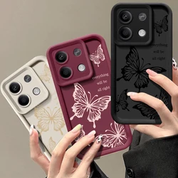Butterfly Print Case For Xiaomi Redmi Note 13 14 Pro Plus Note 15 14 Pro 4G Poco X6 F6 14T 13T Pro Soft TPU Silicone Phone Cover