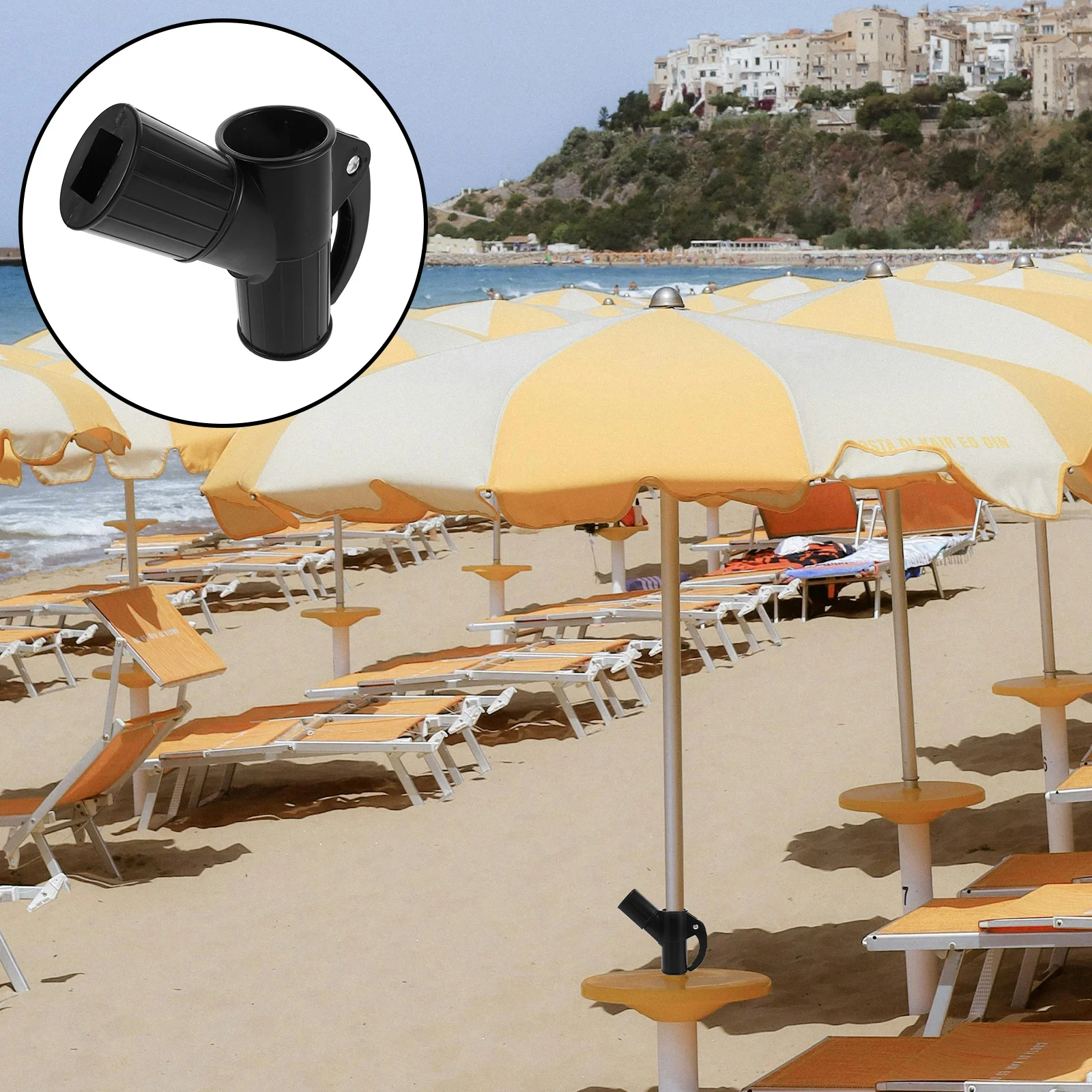 

Patio Umbrella Crank Handle Accessory Adjustment Sturdy Stability Durable Construction Universal Compatibility Black