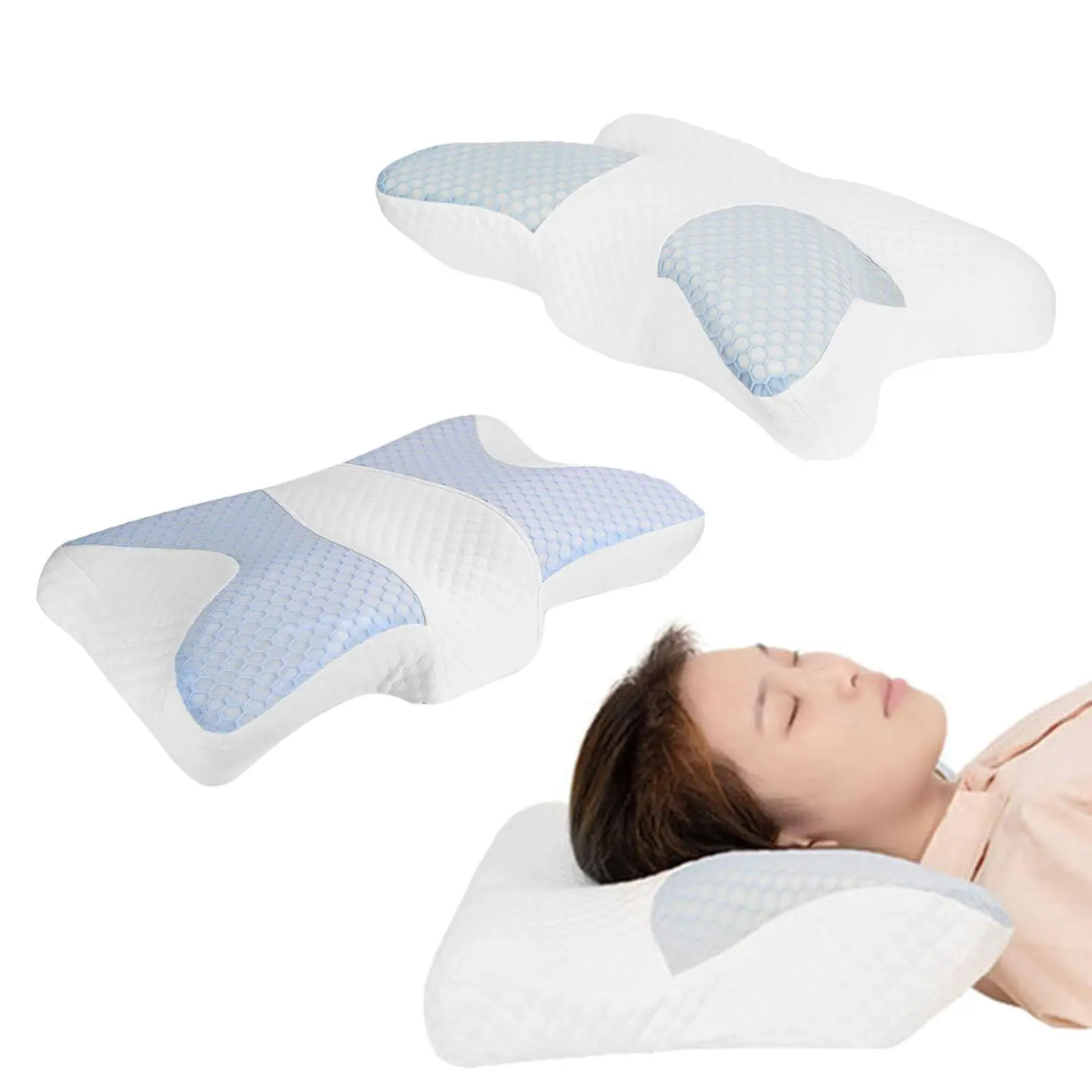 Cervical Pillow for Sleeping, Orthopedic Neck Support, for Side Back