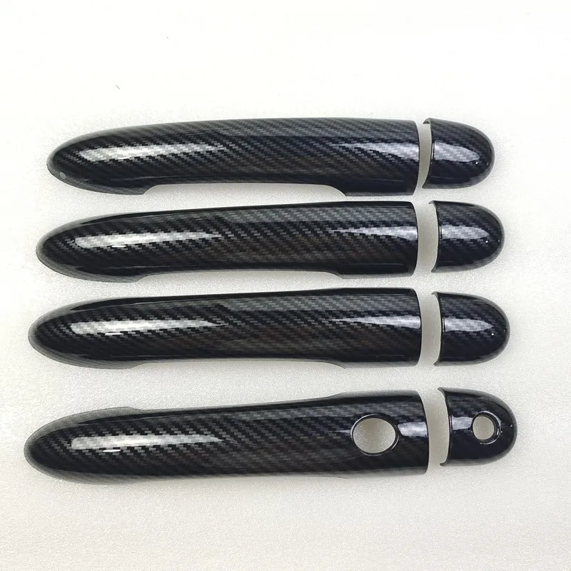 For Renault Megane 2 ii MK2 Accessories Door Handle Cover trim  handles covers plastic Imitation carbon fiber