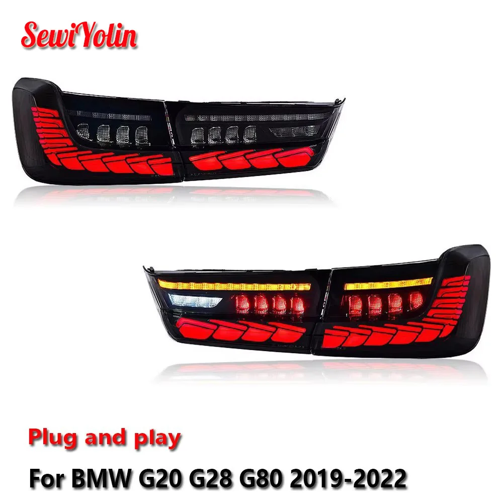 Car LED Tail Light Assemblies For BMW G20 G28 G80 2019-2022 Auto Rear Fog DRL Brake Turn Signal Lamp Plug and Play