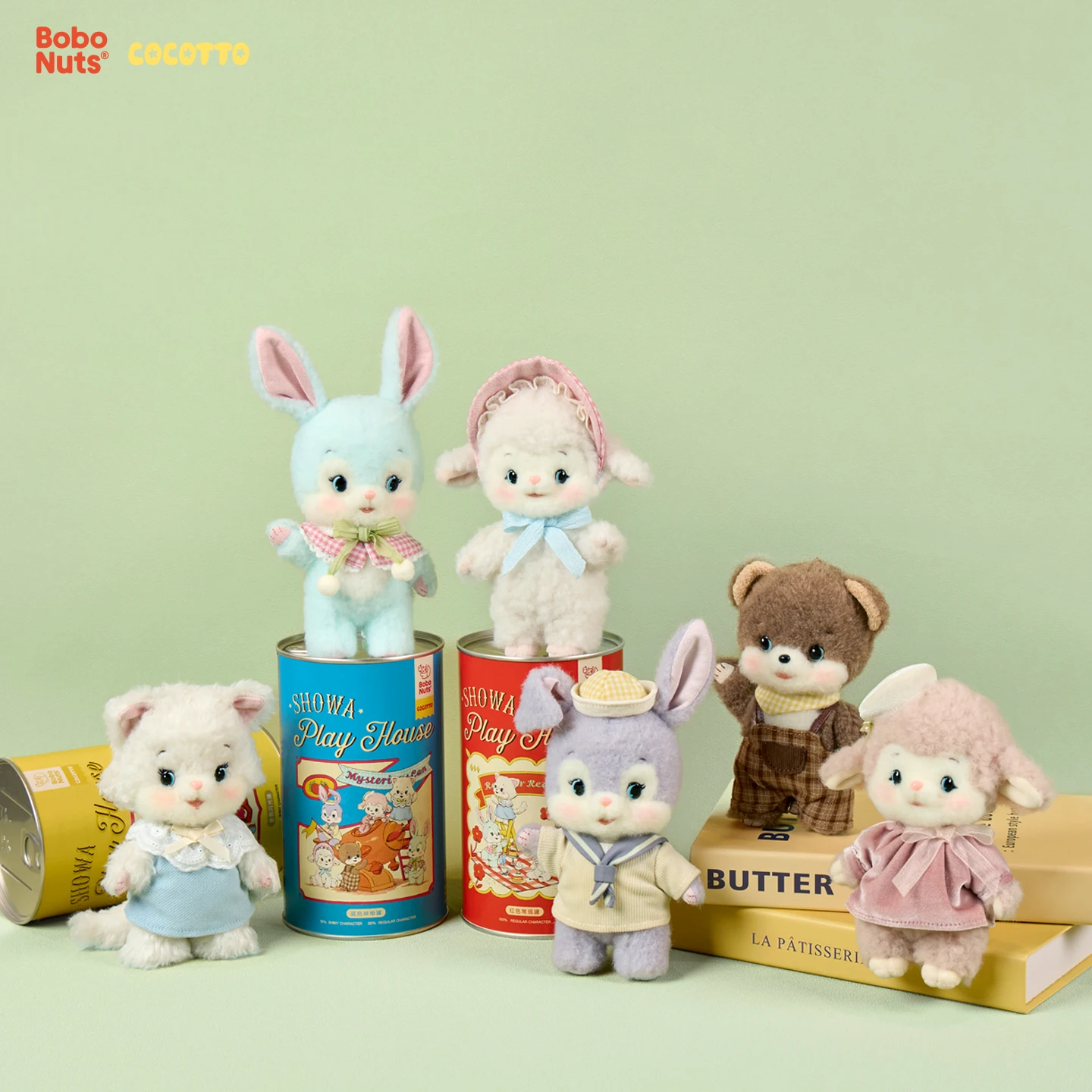 

Original Bobo Blind Box Bobo Jar Showa Play House Series Anime Figures Mystery Box Hanging Decoration Keychain Bag Christmas Toy