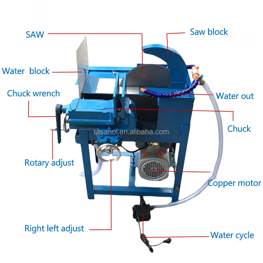 12inch Lapidary Machine Jewelry Automatic Gem Cutting Machine jade gemstone gem stone lapidary Slab Cutting Saw machine Sawblade