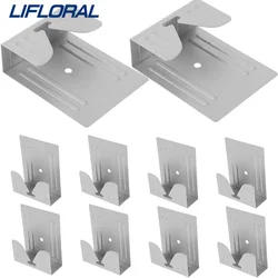 10pcs Thickness 0.6mm Door Hooks Plate Hangers Mirror Shelf Hanger Mounting Hooks Heavy Duty Wall Hanger Frame Hanger Wall Mount