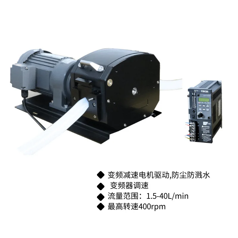 Industrial peristaltic pump JT350-1J large flow elastic pressure tube aluminum alloy pump head high precision industrial