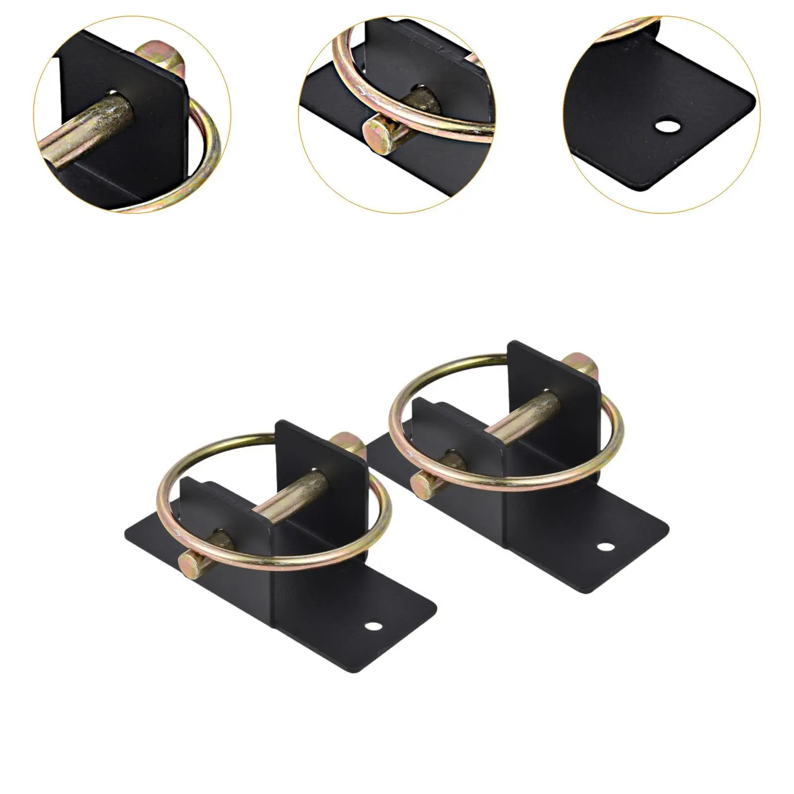 Water Bucket Hooks Heavy Duty Holder Quick Release Pin Feeding Bracket for Stable Horse Barn Use