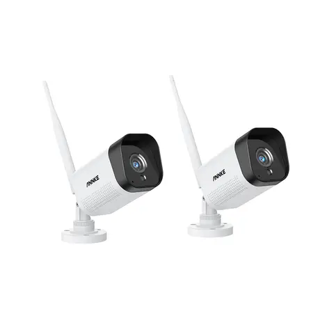 Annke 3MP WiFi Security Camera 2-Pack with 100ft Night Vision, IP66 Weatherproof