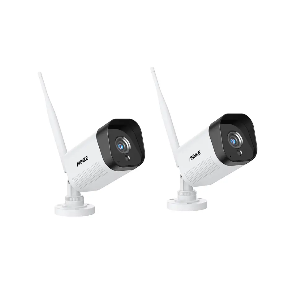 Annke 3MP WiFi Security Camera 2-Pack with 100ft Night Vision, IP66 Weatherproof