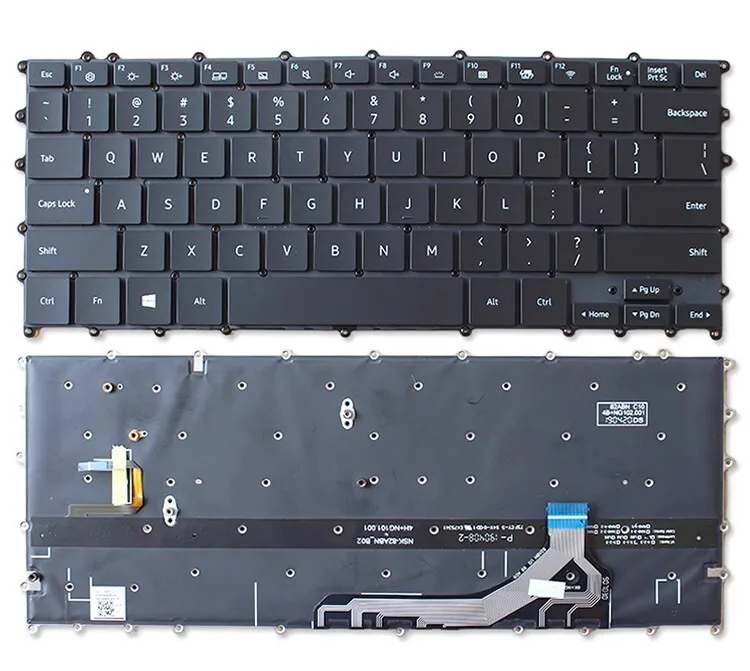 Keyboard For Samsung NP930MBE 930MBE NP930MBE-K05US BA59-04382A backlit US black