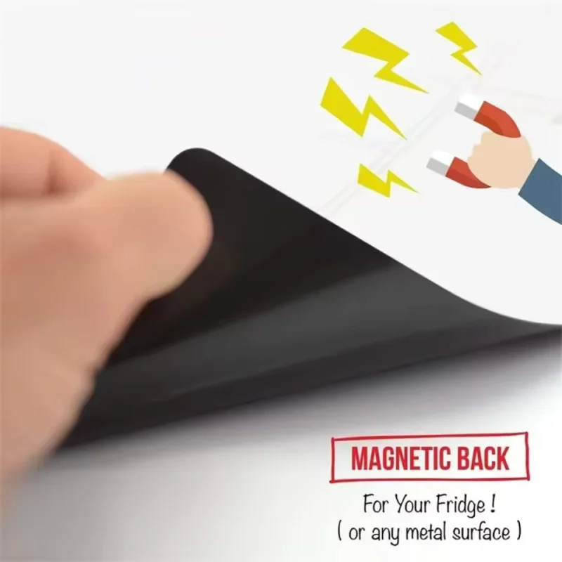 A4 A3 Magnetic Dry Erase Whiteboard Flexible Reusable Drawing Board Kids Educational White Board for Refrigerator Home Toddler L