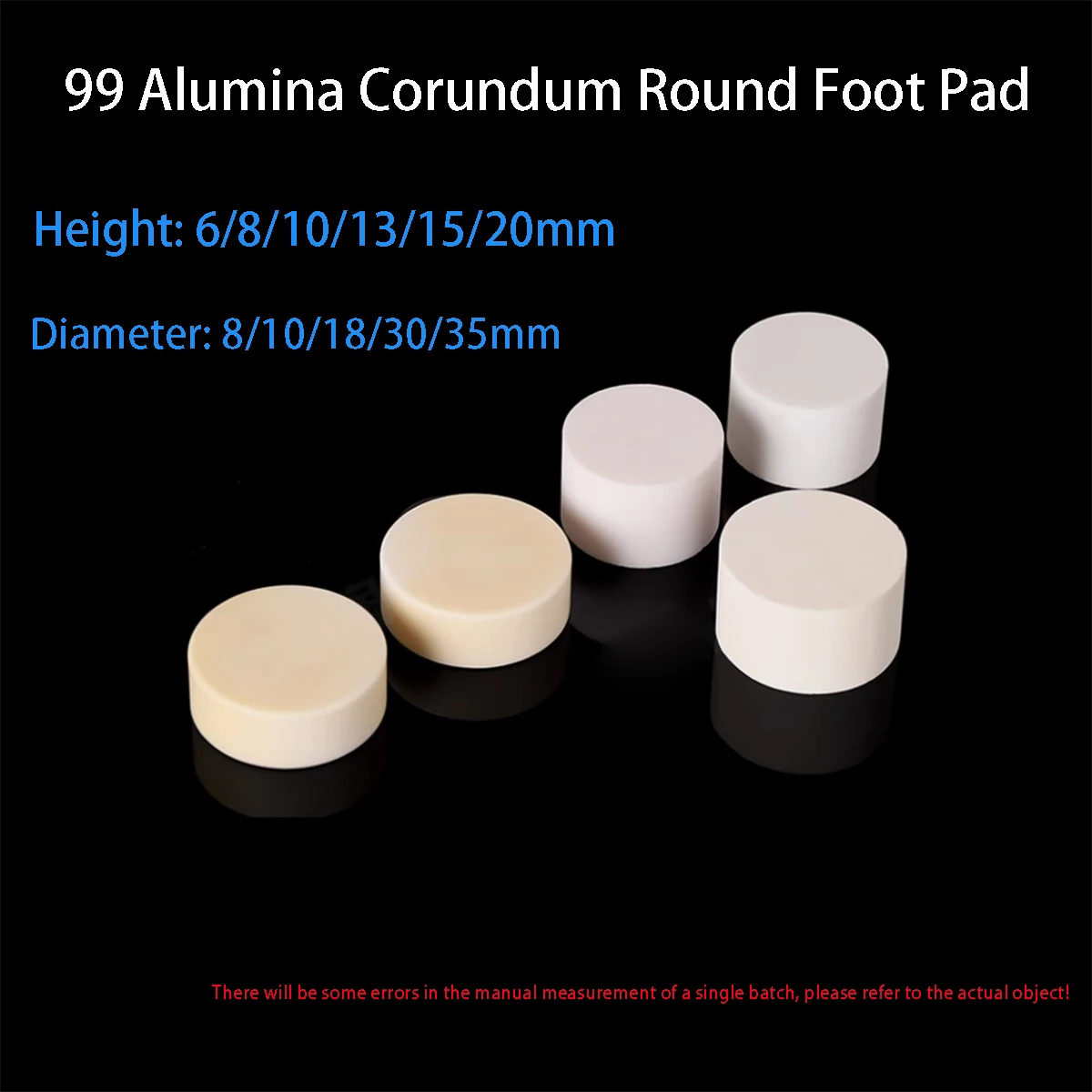 

99% Alumina Corundum Foot Pad Round pad, Matching Large Crucible High Temperature Resistant High Pad 99 Alumina Ceramic Sheet