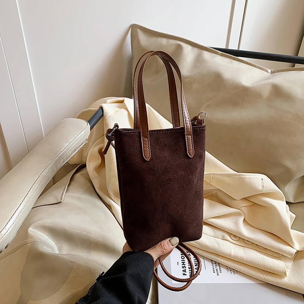 Retro-Nischen-Tasche mit Leopardenmuster, kleine quadratische Tasche, neue, vielseitige Umhängetasche, kleine Umhängetasche aus Wildleder für das Handy, Damentasche. – Detail 3