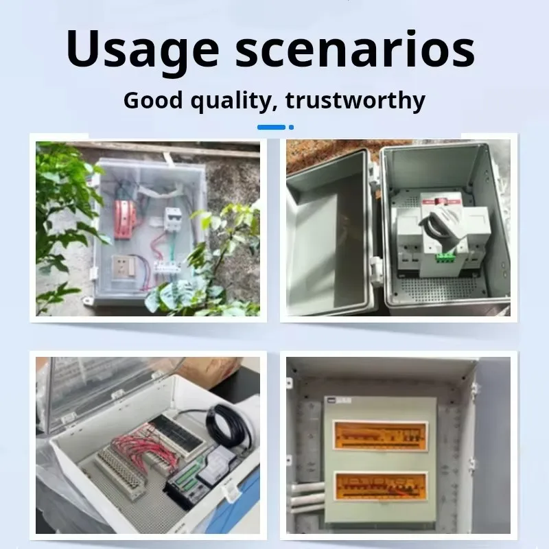 New ABS material outdoor waterproof distribution box, featuring integrated waterproof, dustproof and flame-retardant functions