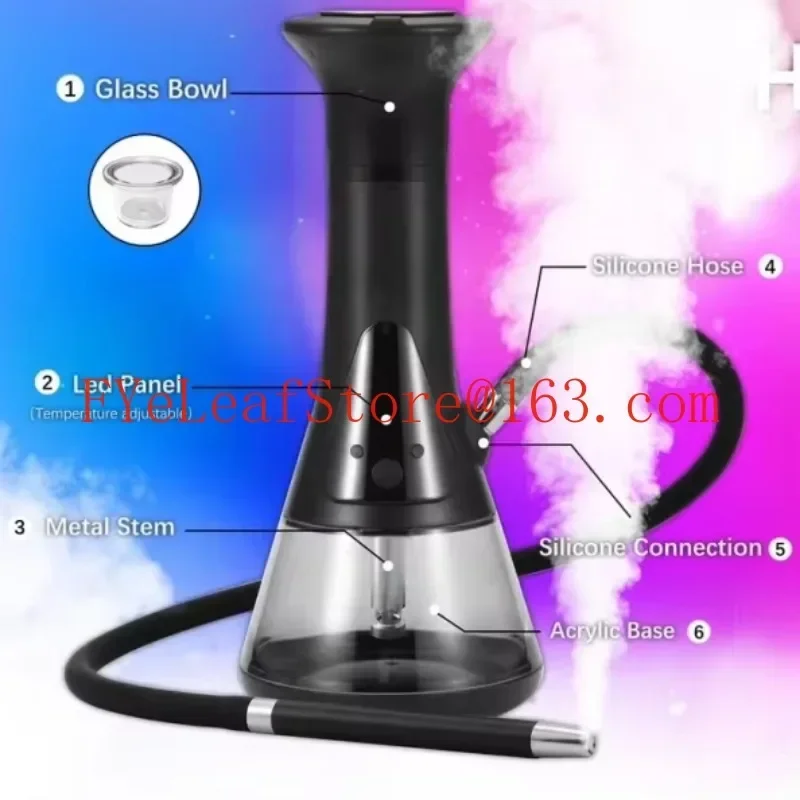 Newly designed hookah accessory Led electric portable