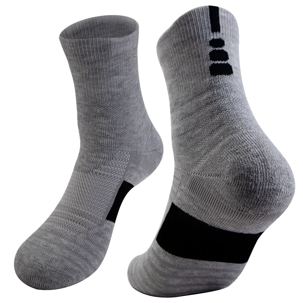 1 pair of professional cycling sports socks Breathable basketball socks outdoor tennis running socks