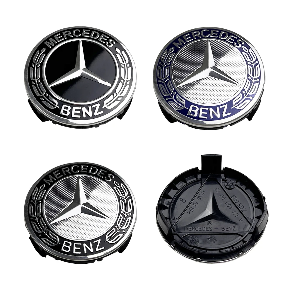 4pcs 75mm Emblem Car Wheel Center Cover Hub Cap Badge For Mercedes benz AMG A B C E G CLA GLK CLASS W221 W212 W176 W205 W177