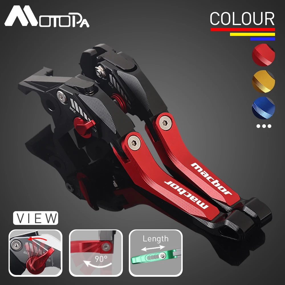 

For Macbor Montana XR5 XR 5 Excelle 500X 2019-2023 2021 2022 Motorcycle Accessories 5D CNC Folding Handle Brake Clutch Levers