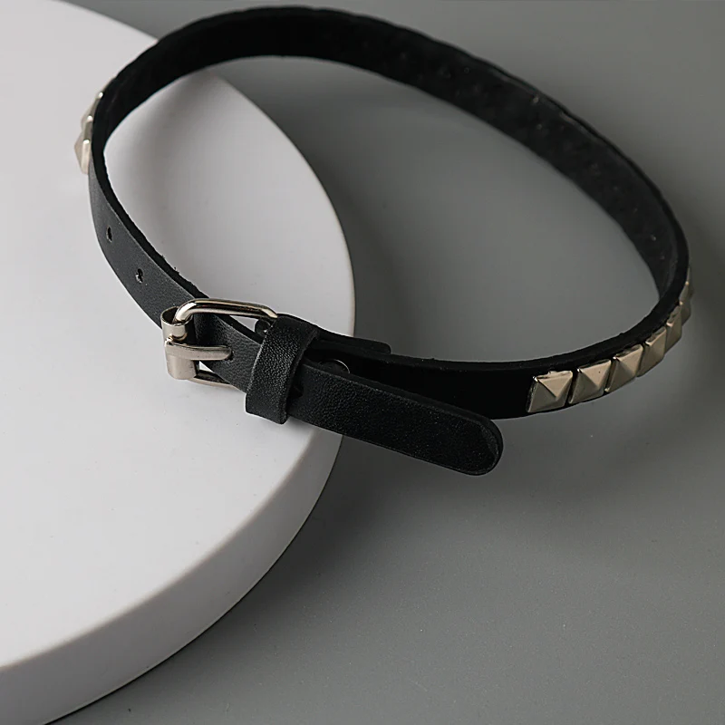 Anime Death Note Necklace Misa Amane Leather Choker Necklaces For Men Women Hip Hop Punk Rivet Collar Cosplay Jewelry Gifts image 6
