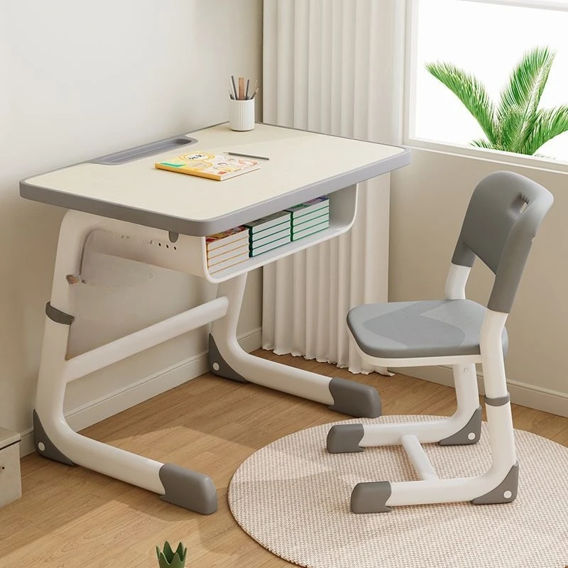 School desks and chairs children's study table small apartment home homework desk set