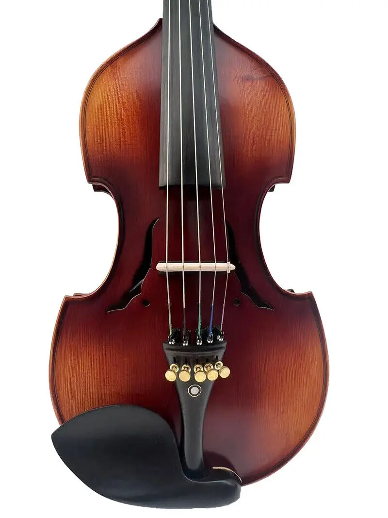 Baroque style 5 Strings electric /Acoustic Violin Brown color full size Violin