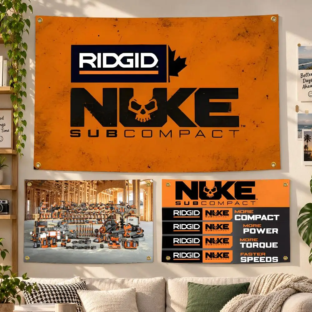 Tool RIDGID Plumbing Flags Personalized Banner Flag Room Dorm Camping Picnic Garage Bar Outdoor Wall Decor