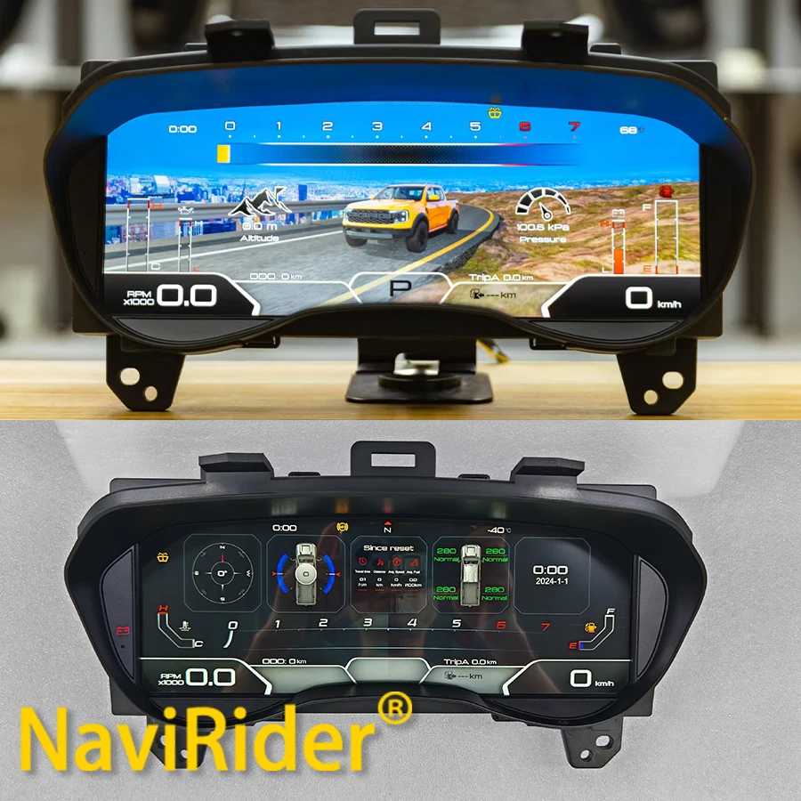For Ford Ranger Everest 2016-2021 LCD Digital Dashboard Panel Instrument Cluster Virtual Cockpit GPS Speedometer Tachometer