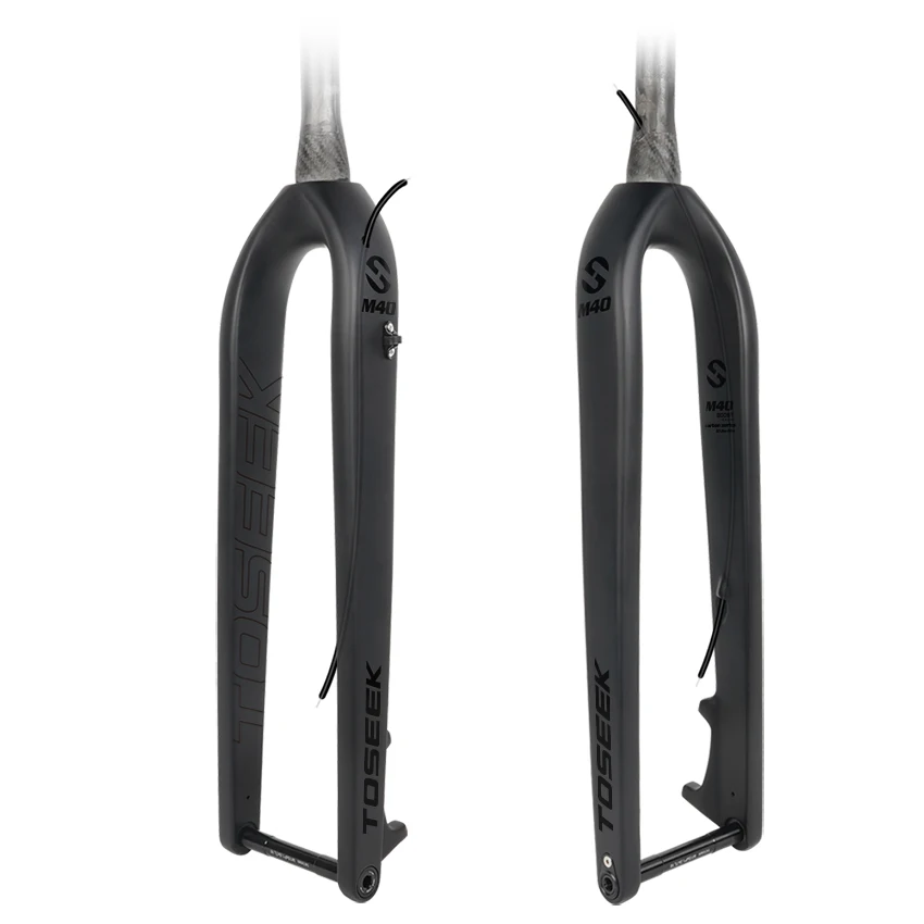 STLF TOSEEK M40 MTB Full Carbon Fiber Bike Front Fork 27.5/29er Integration Thru Axle Fork 15x110mm Bicycle Boost Fork