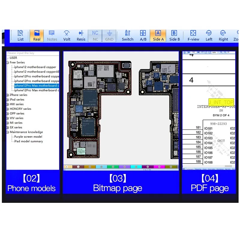 JC JCID VIP Card Drawing Diagram Intelligent Online Dongle Schematic Bitmap for iPhone iPad Android Circuit Software Repair Tool