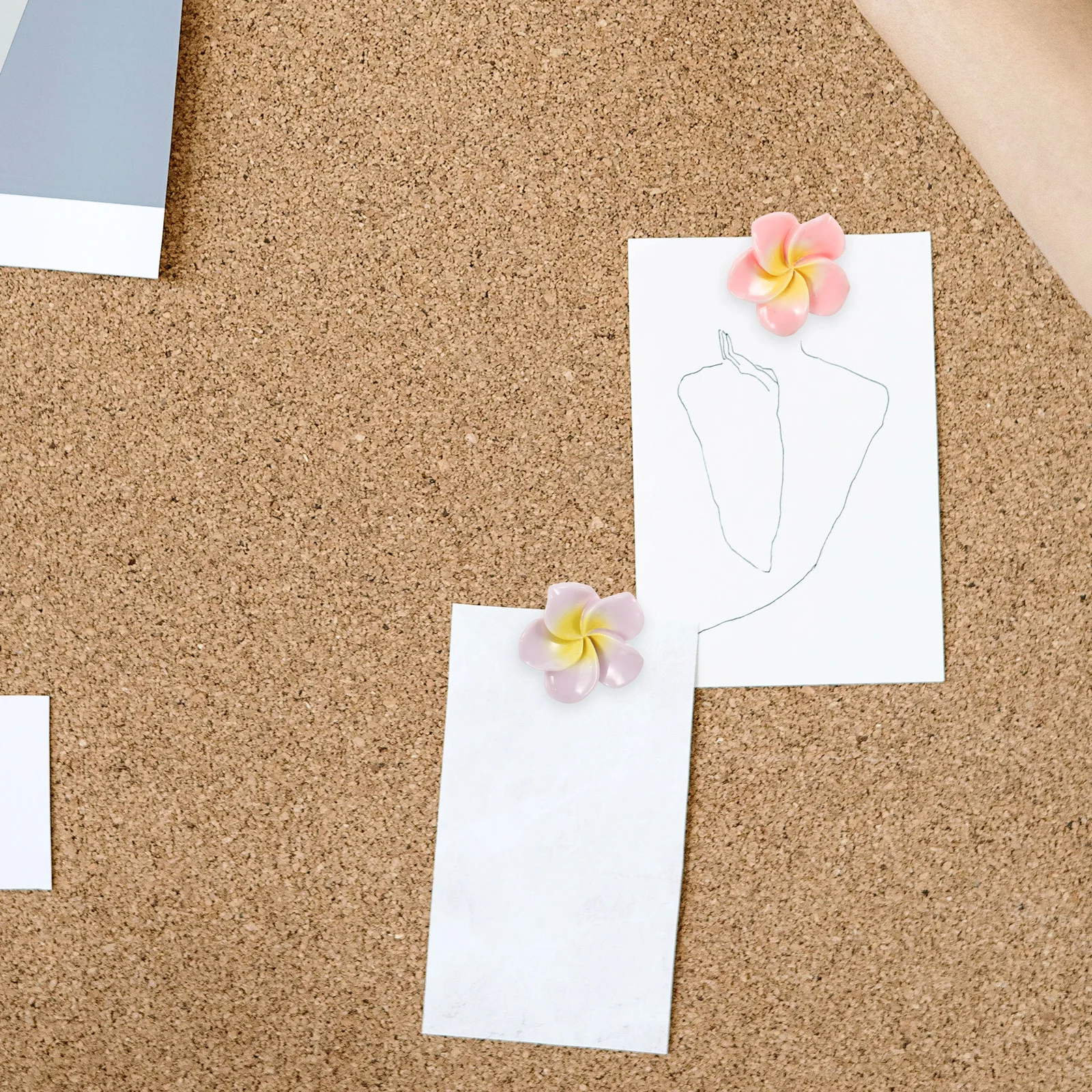 21 قطعة دبابيس ضغط زهرة مسامير الإبهام لطيف للوحة الفلين تصميم لون مشرق مقاومة للاهتراء صور السفر دروس الجغرافيا المساعد #4