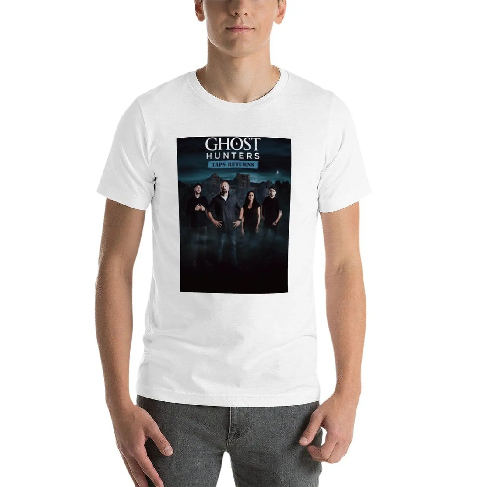 تي شيرت Ghost Hunters تي شيرت قطني 100% تي شيرت جرافيك للرجال تي شيرت فاخر #4