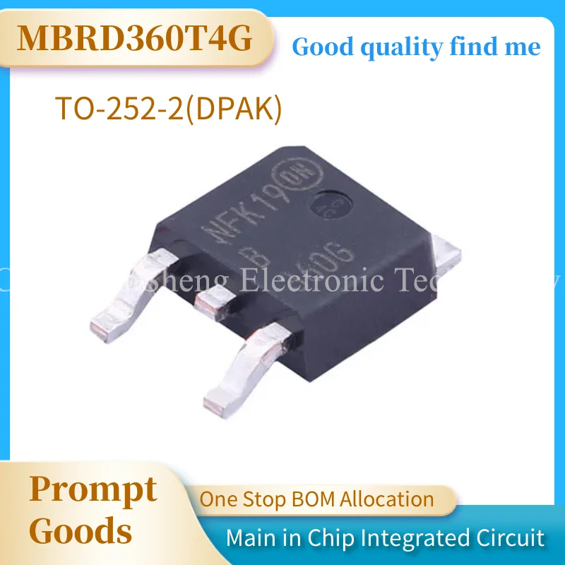 1PCS/LOT MBRD360T4G B360G DIODE SCHOTTKY 60V 3A DPAK In Stock