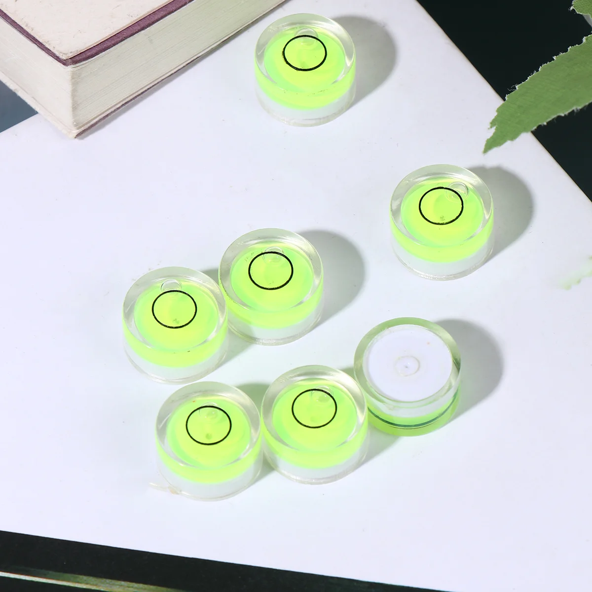 

10pcs 18X9Mm Circular Bubble Clear Acrylic High Precision For Picture Frame Cross-Stitch Mural Hanging Tool Universal Level