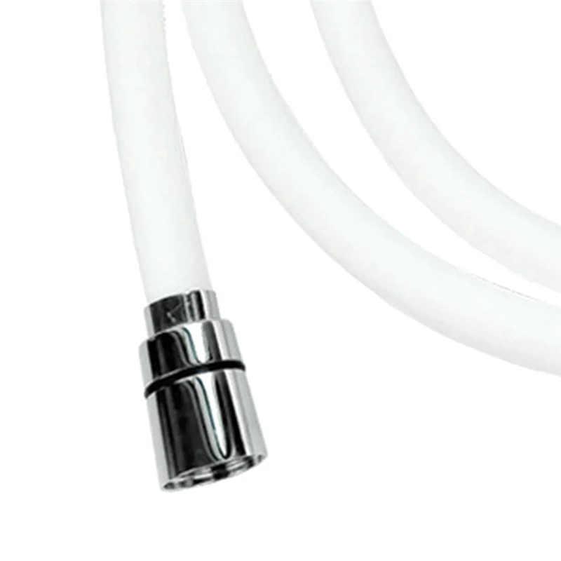 SEWS-Flexible Shower Hose Silicone 1.5M Adjustable Angle, Available In Chrome, Brushed, White And Gold.