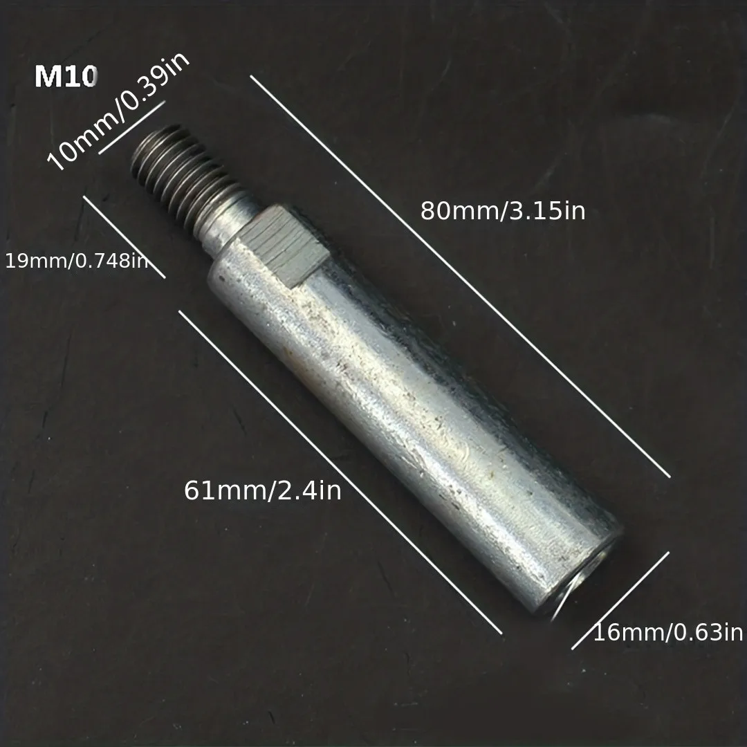 1 Set Angle Grinder Extension Shaft, 80mm Extension Rod Set, Polishing Machine Adapter, Rotary Extension Shaft
