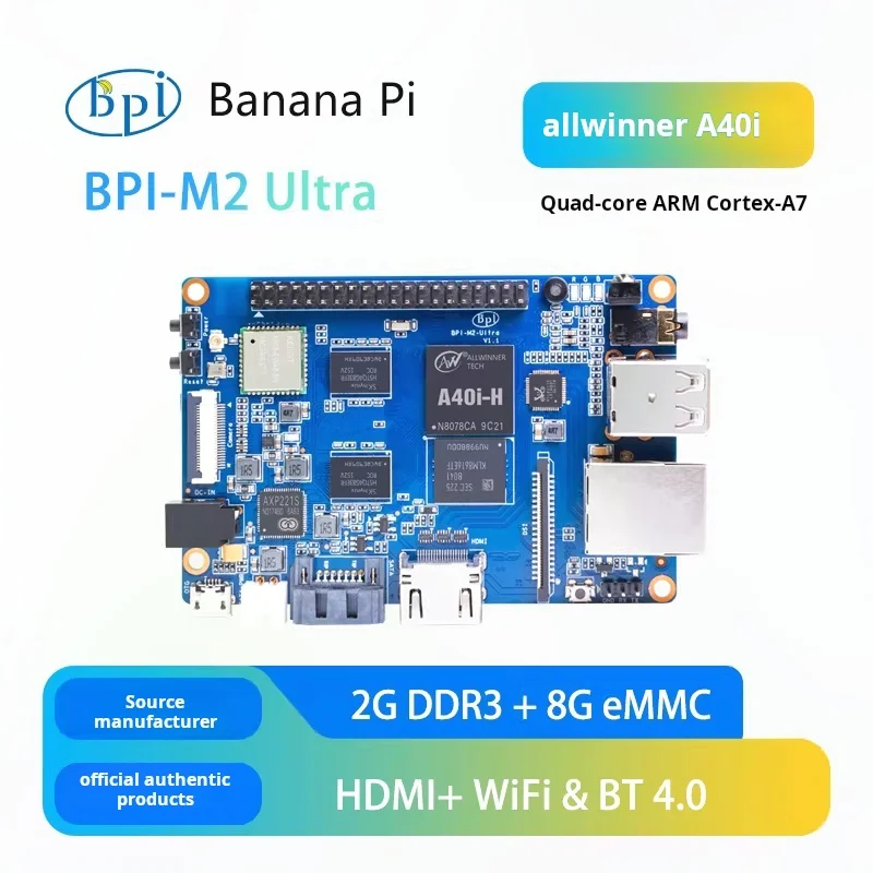 Banana Pi BPI-M2 Ultra Allwinner A40i Quad Core Open Source Development Board Single Board Computer SBC