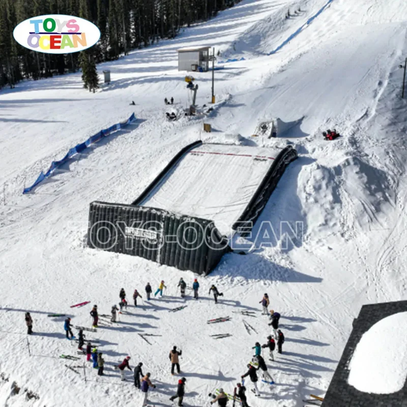 Factory Customized PVC Inflatable Air Bag Landing Extreme Winter Sports Soft Stunt Jump for Snowboarding Skiing Blower Accessory