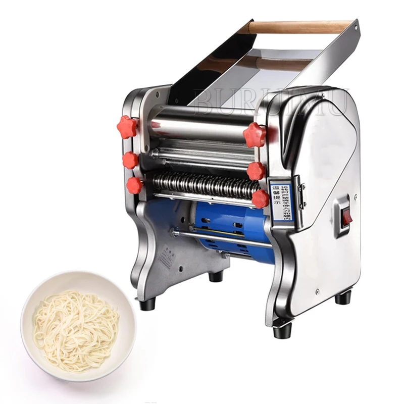 Pasta Dumpling Maker Machine Upgrade-Full Stainless Steel Electric Noodle Machine For Commerical Home Manual Dough Laminator Bar