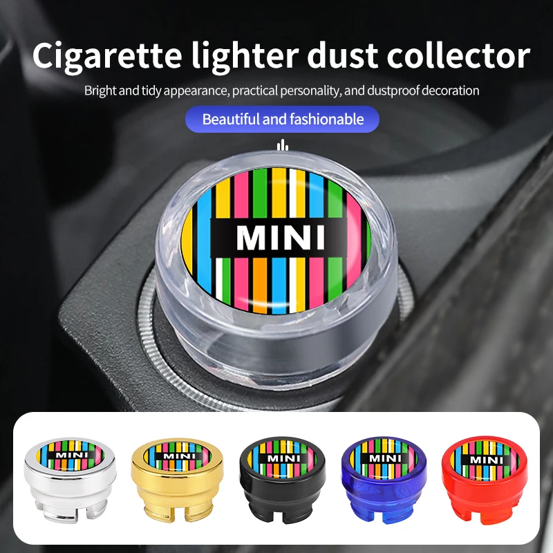 Car Cigarette Lighter Cover Plug Dust Proof Decoration Cap For MINI Cooper JCW WORKS R55 R56 F55 F56 R57 R58 R59 R60 R50