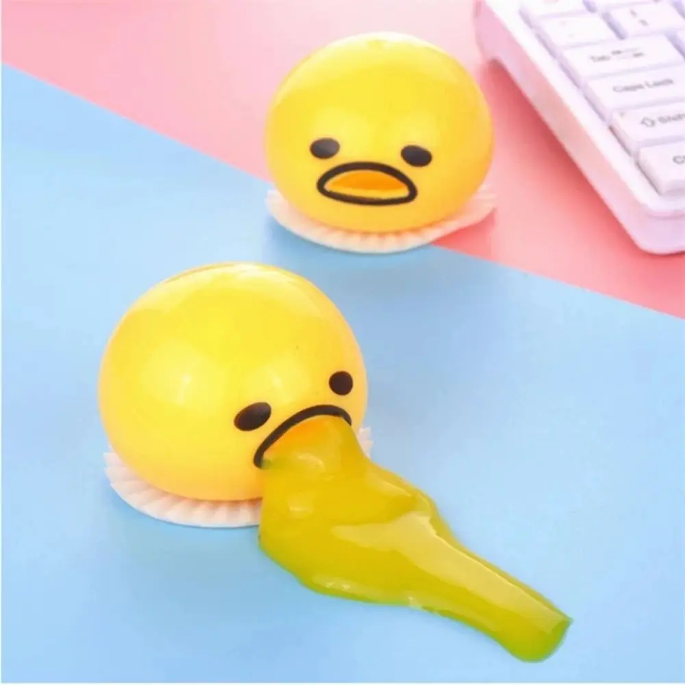 

Fluid Vomiting Egg Yolk Pinch Toys Puking Tricky Vomiting Egg Yolk Squeezing Toy Non Stick Funny