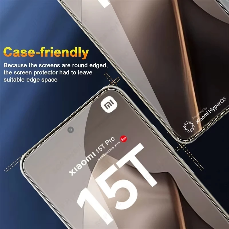 1-5Pcs Schutz Gehärtetem Glas Für Xiaomi 15T Pro Screen Protector Mi 14T Pro 13T 12T 11T 12 11 Lite Explosion-Proof HD Film – Detail 3