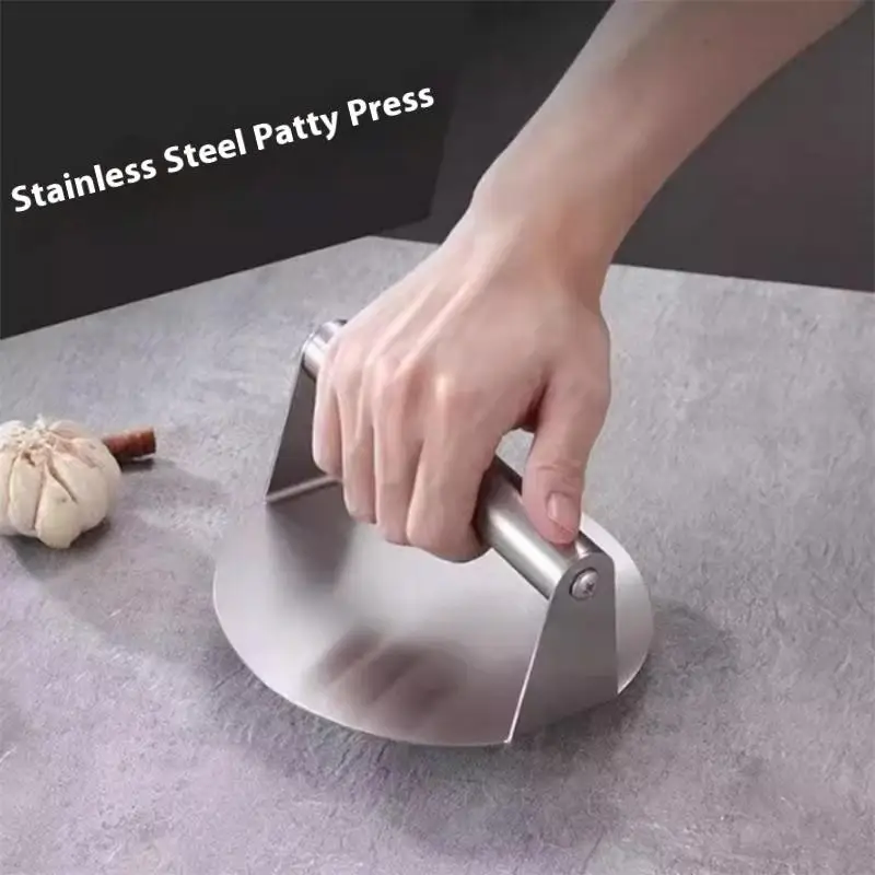 Nueva prensa de hamburguesas de acero inoxidable, patates de hamburguesa, triturador de carne, molde Circular de prensa de carne para carne Deli, accesorios de cocina