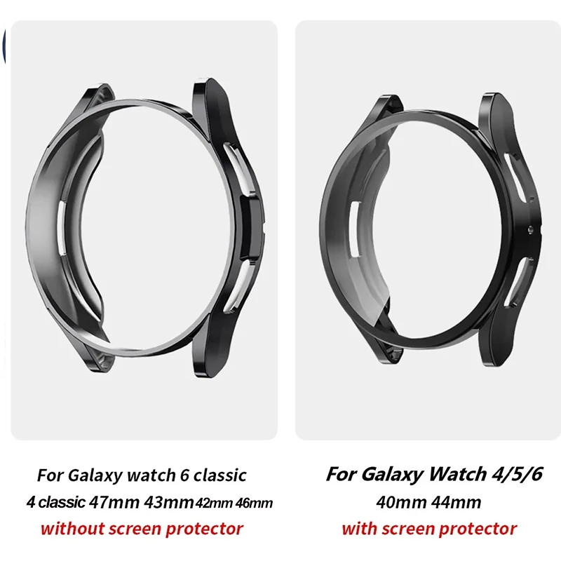 Case+Band for Samsung Galaxy Watch 4/5/6 40mm 44mm Protective Soft TPU Cover+Bracelet for Galaxy Watch 6 Classic 43mm 47mm Strap