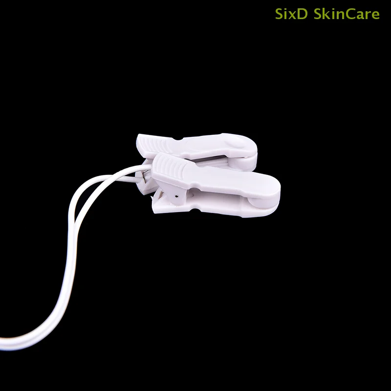 Electrode Lead Wires with 2 Ear Clips for Tens Therapy Machine Massager 2.5mm